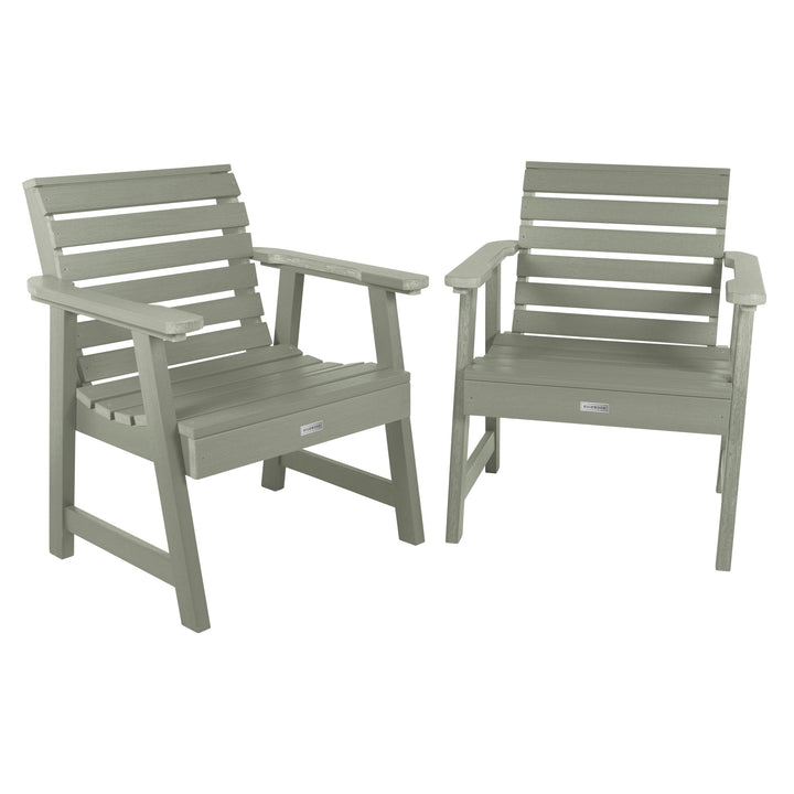 Set of 2 Weatherly Garden Chairs Kitted Sets Highwood USA Eucalyptus