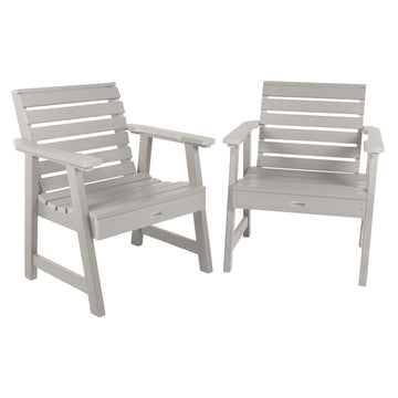 Set of 2 Weatherly Garden Chairs Kitted Sets Highwood USA Harbor Gray