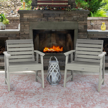 Set of 2 Weatherly Garden Chairs Kitted Sets Highwood USA