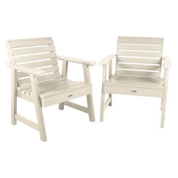 Set of 2 Weatherly Garden Chairs Kitted Sets Highwood USA Whitewash