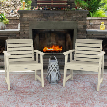Set of 2 Weatherly Garden Chairs Kitted Sets Highwood USA