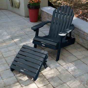 Hamilton Reclining Adirondack Chair with Folding Ottoman Adirondack Chairs Highwood USA