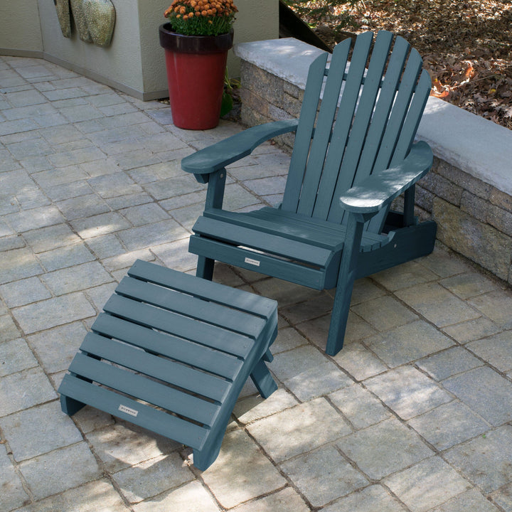 Hamilton Reclining Adirondack Chair with Folding Ottoman Adirondack Chairs Highwood USA