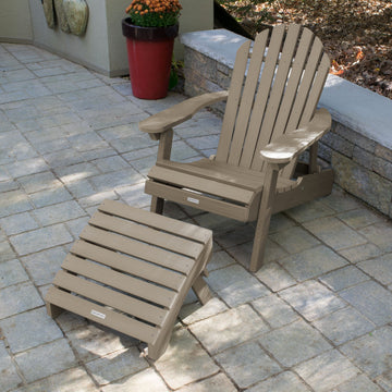 Hamilton Reclining Adirondack Chair with Folding Ottoman Adirondack Chairs Highwood USA