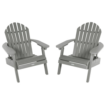 Set of 2 Hamilton Reclining Adirondack Chairs Adirondack Chairs Highwood USA Coastal Teak