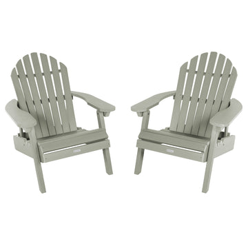 Set of 2 Hamilton Reclining Adirondack Chairs Adirondack Chairs Highwood USA Eucalyptus