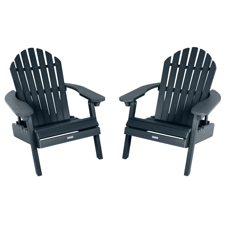 Set of 2 Hamilton Reclining Adirondack Chairs Adirondack Chairs Highwood USA Federal Blue