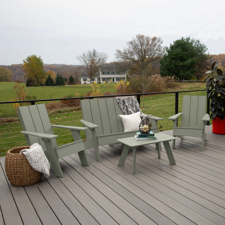 Italica Modern Adirondack Conversation Set Kitted Sets Highwood USA