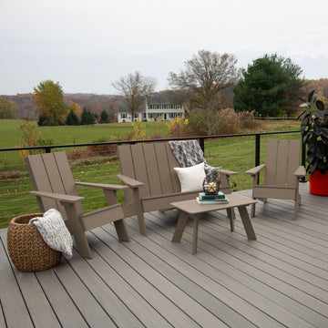 Italica Modern Adirondack Conversation Set Kitted Sets Highwood USA