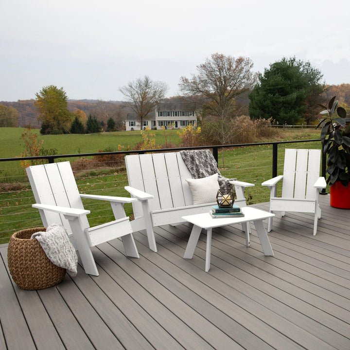 Italica Modern Adirondack Conversation Set Kitted Sets Highwood USA