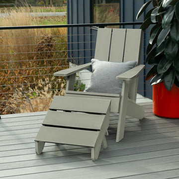 Italica Modern Adirondack Chair and Ottoman Adirondack Chairs Highwood USA