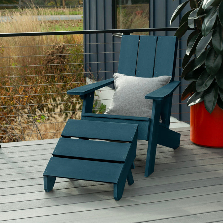 Italica Modern Adirondack Chair and Ottoman Adirondack Chairs Highwood USA
