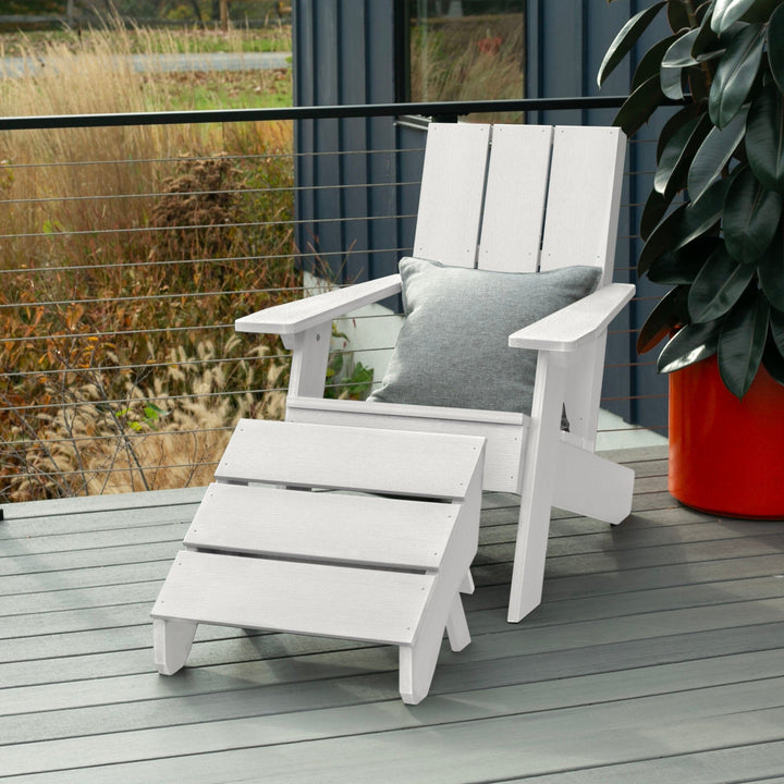 Italica Modern Adirondack Chair and Ottoman Adirondack Chairs Highwood USA