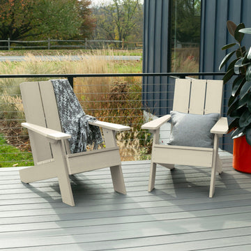 Set of Two Italica Modern Adirondack Chairs Adirondack Chairs Highwood USA