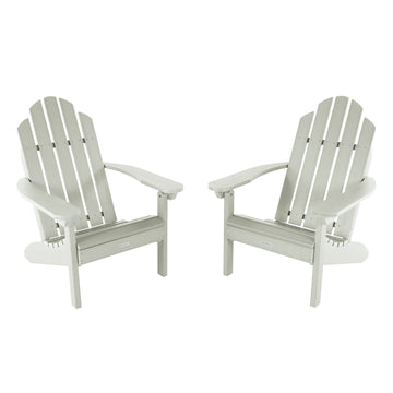 Set of Two Classic Westport Adirondack Chairs Kitted Sets Highwood USA Eucalyptus