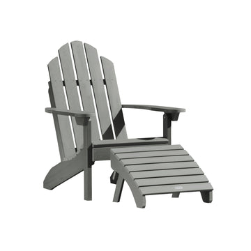 Classic Westport Adirondack Chair with Folding Adirondack Ottoman Adirondack Chairs Highwood USA Coastal Teak
