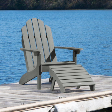 Classic Westport Adirondack Chair with Folding Adirondack Ottoman Adirondack Chairs Highwood USA