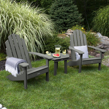 2 Classic Westport Adirondack Chairs with Westport Side Table Kitted Sets Highwood USA