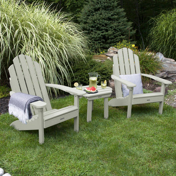 2 Classic Westport Adirondack Chairs with Westport Side Table Kitted Sets Highwood USA