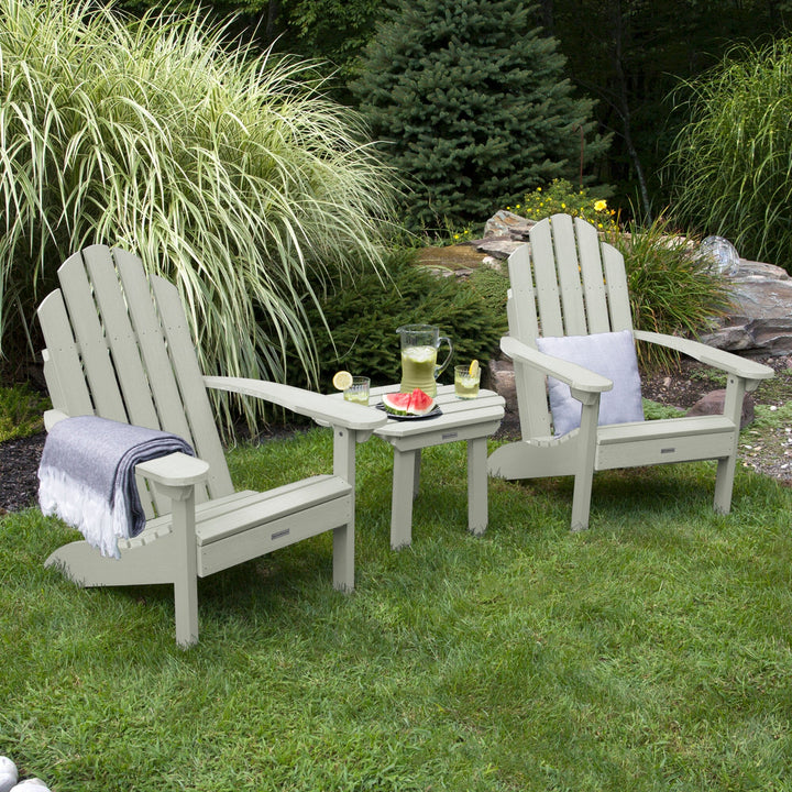 2 Classic Westport Adirondack Chairs with Westport Side Table Kitted Sets Highwood USA