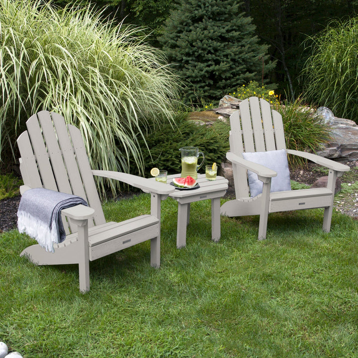 2 Classic Westport Adirondack Chairs with Westport Side Table Kitted Sets Highwood USA