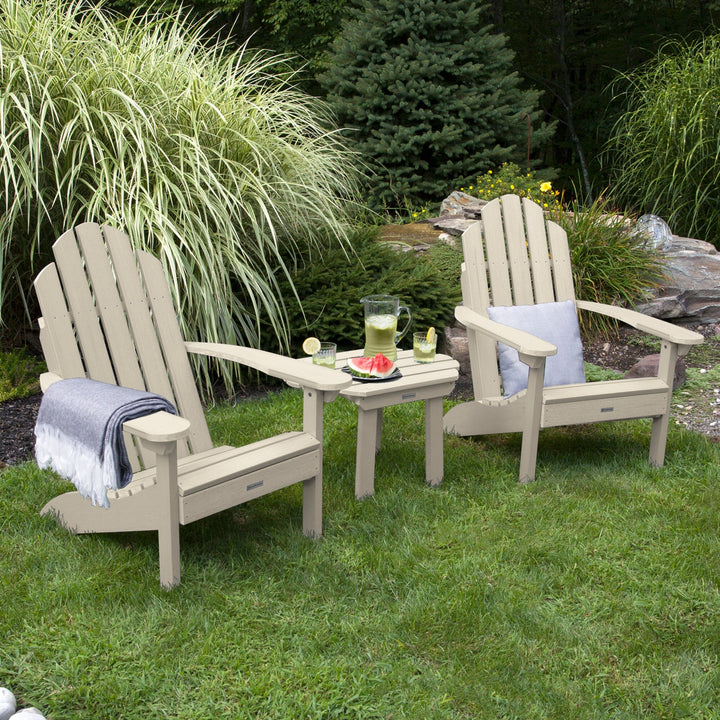 2 Classic Westport Adirondack Chairs with Westport Side Table Kitted Sets Highwood USA