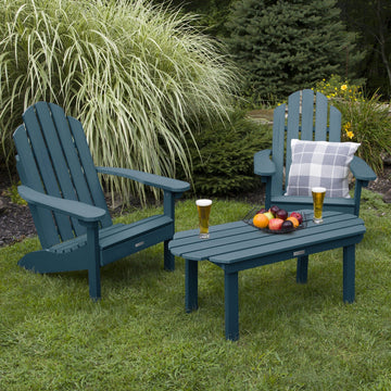 2 Westport Adirondack Chairs with 1 Westport Conversation Table Kitted Sets Highwood USA