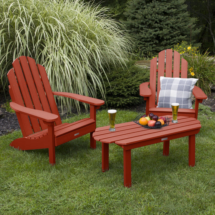 2 Westport Adirondack Chairs with 1 Westport Conversation Table Kitted Sets Highwood USA