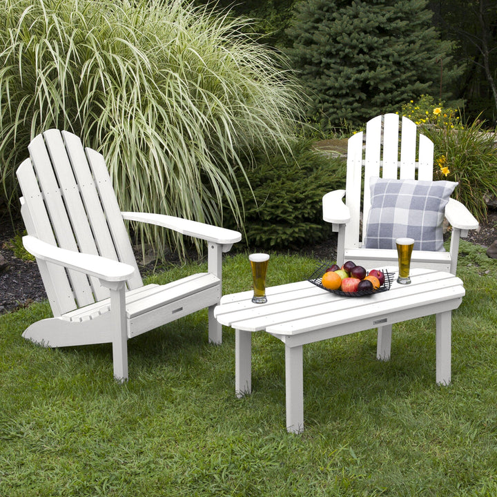 2 Westport Adirondack Chairs with 1 Westport Conversation Table Kitted Sets Highwood USA