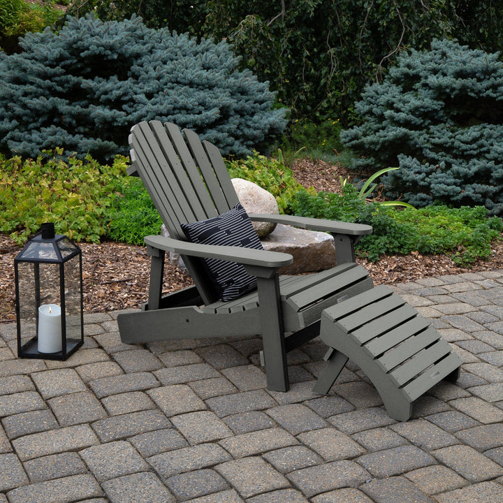 King Hamilton Folding & Reclining Adirondack Chair and Ottoman Adirondack Chairs Highwood USA
