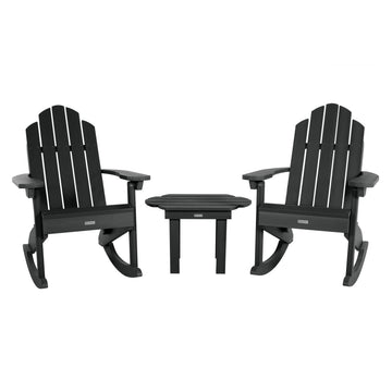 Classic Westport Rocking Chair and Table Set Kitted Sets Highwood USA Black
