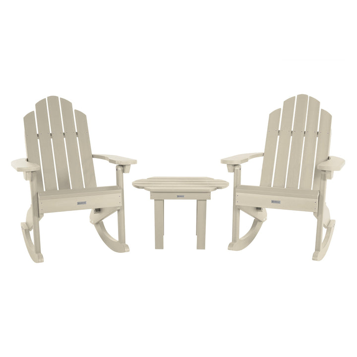 Classic Westport Rocking Chair and Table Set Kitted Sets Highwood USA Whitewash