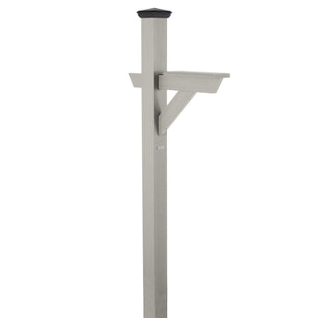 Hazleton Mailbox Post Outdoor Structures Highwood USA Harbor Gray