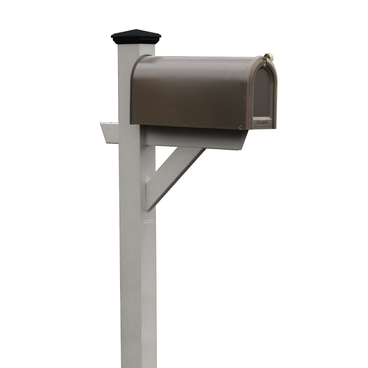 Hazleton Mailbox Post Outdoor Structures Highwood USA Harbor Gray