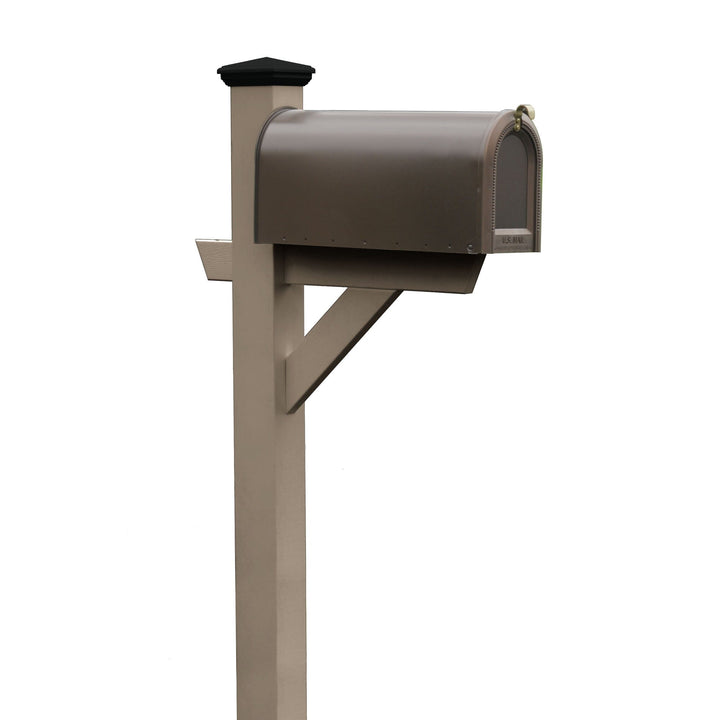 Refurbished Hazleton Mailbox Post Outdoor Structures Highwood USA Woodland Brown