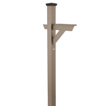 Hazleton Mailbox Post Outdoor Structures Highwood USA Woodland Brown