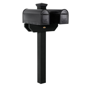 Hazelton Side-by-side Mailbox Post Outdoor Structures Highwood USA