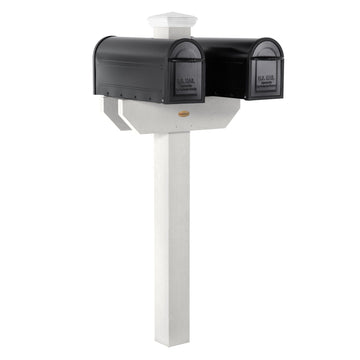 Hazelton Side-by-side Mailbox Post Outdoor Structures Highwood USA