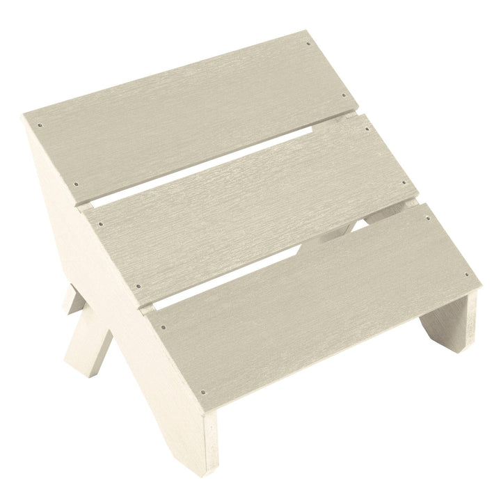 Italica Modern Ottoman in Whitewash