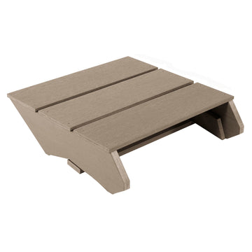 Light brown folded Italica Modern Ottoman