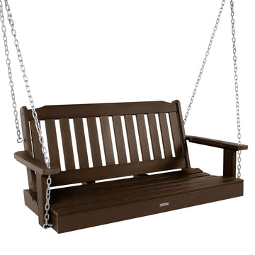 Lehigh Porch Swing - 4ft BenchSwing Highwood USA Weathered Acorn