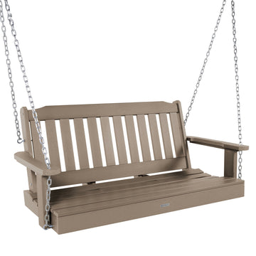 Lehigh Porch Swing - 4ft BenchSwing Highwood USA Woodland Brown