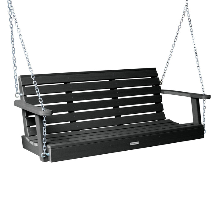Weatherly Porch Swing - 5ft BenchSwing Highwood USA Black