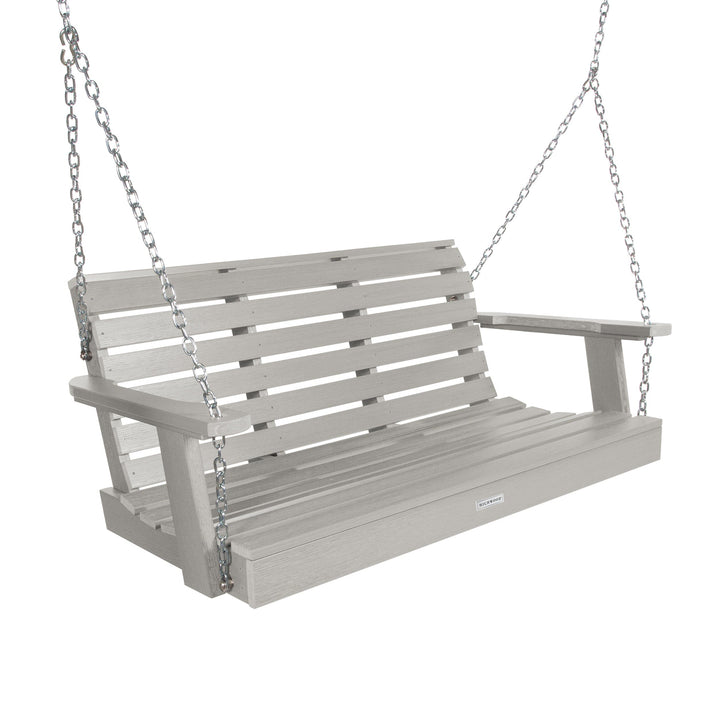 Refurbished 4ft Weatherly Porch Swing BenchSwing Highwood USA Harbor Gray