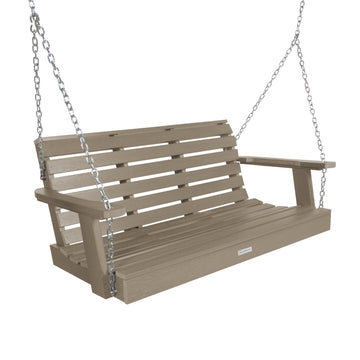 Weatherly Porch Swing - 4ft BenchSwing Highwood USA Woodland Brown