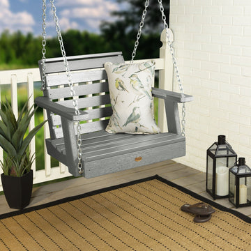 Refurbished Weatherly Single Seat Swing BenchSwing Highwood USA