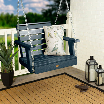 Refurbished Weatherly Single Seat Swing BenchSwing Highwood USA