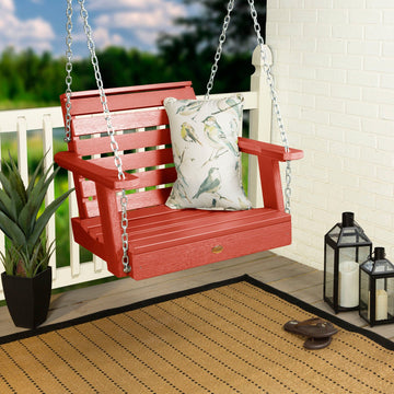 Refurbished Weatherly Single Seat Swing BenchSwing Highwood USA