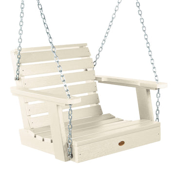 Refurbished Weatherly Single Seat Swing BenchSwing Highwood USA Whitewash