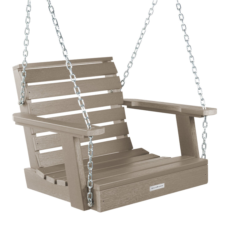 Weatherly Single Seat Swing BenchSwing Highwood USA Woodland Brown